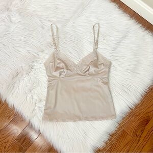 Vintage 90s lace trim babydoll cami